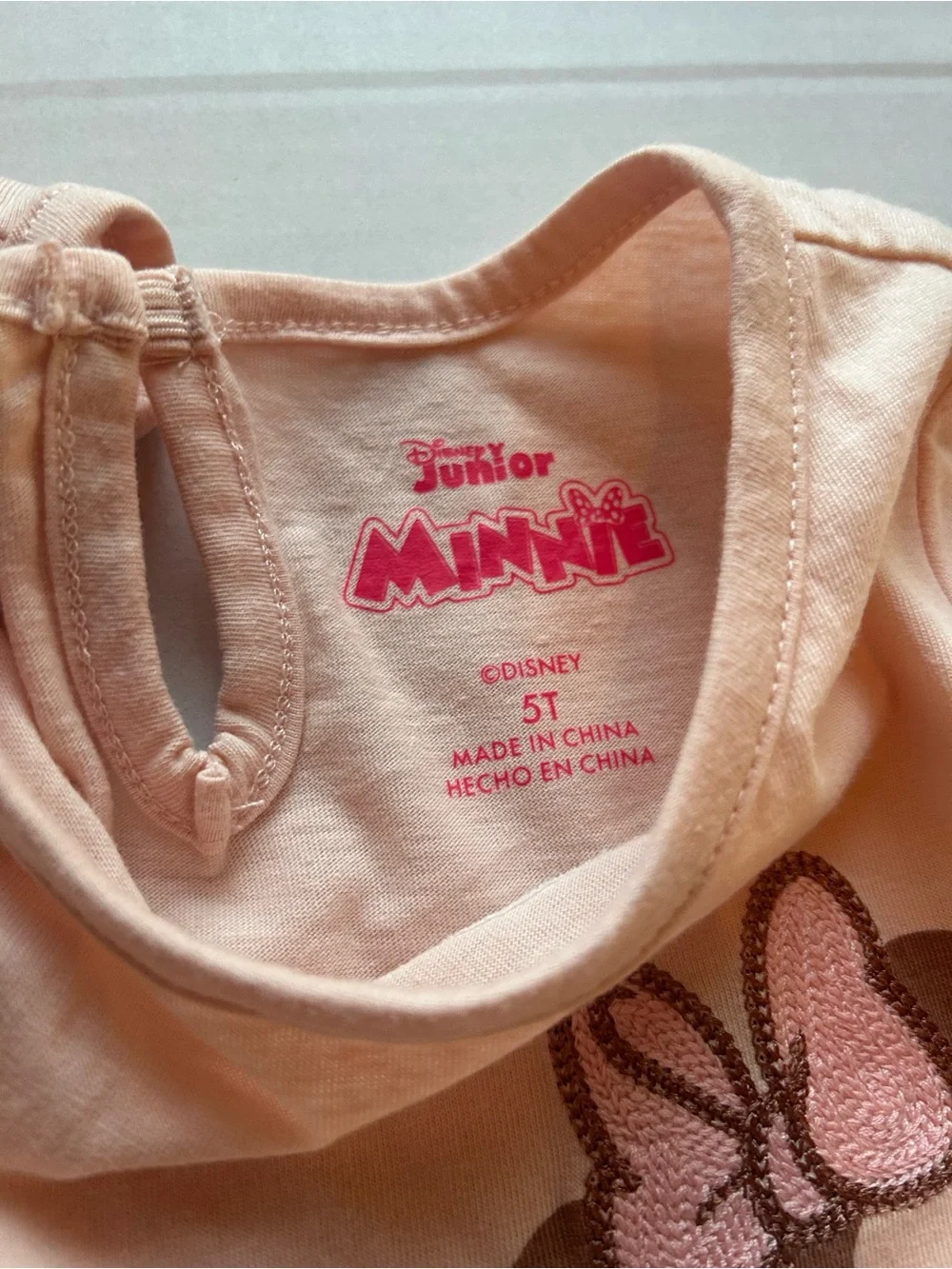 Disney Minnie Mouse Light Pink Girls' Short set